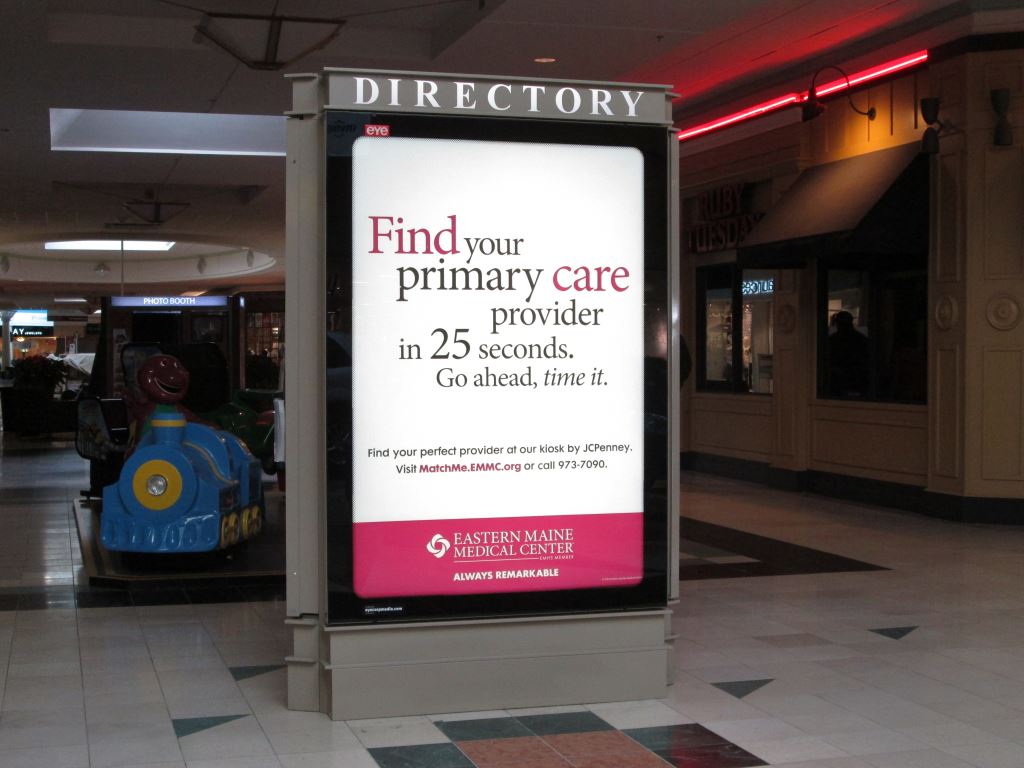 Eastern Maine Medical Center Mall Advertisement